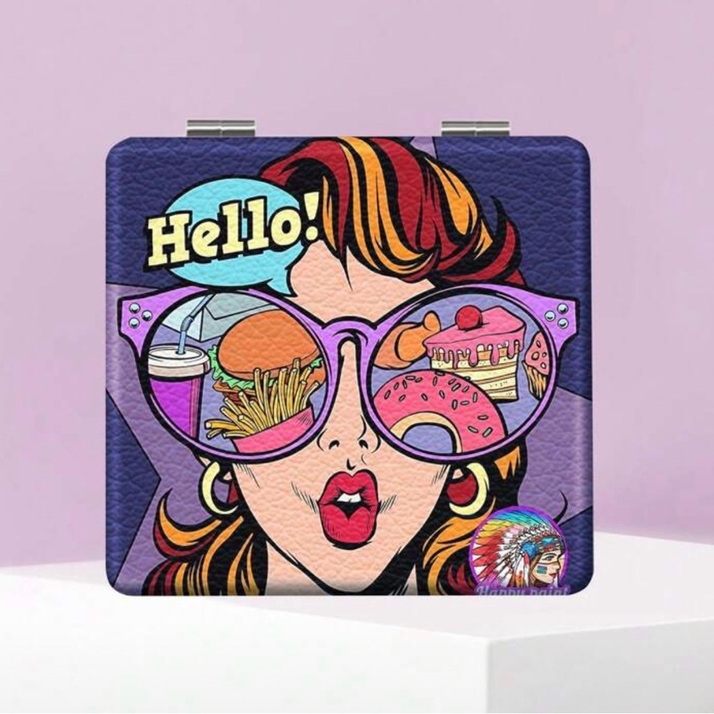 Double-Sided Compact Mirror (Regular + Magnified)